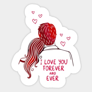 love forever Sticker